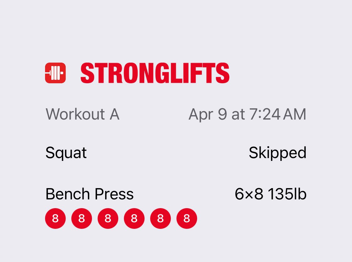 dirkfall's tweet photo. 48 bench presses https://t.co/An57mJsQ6c