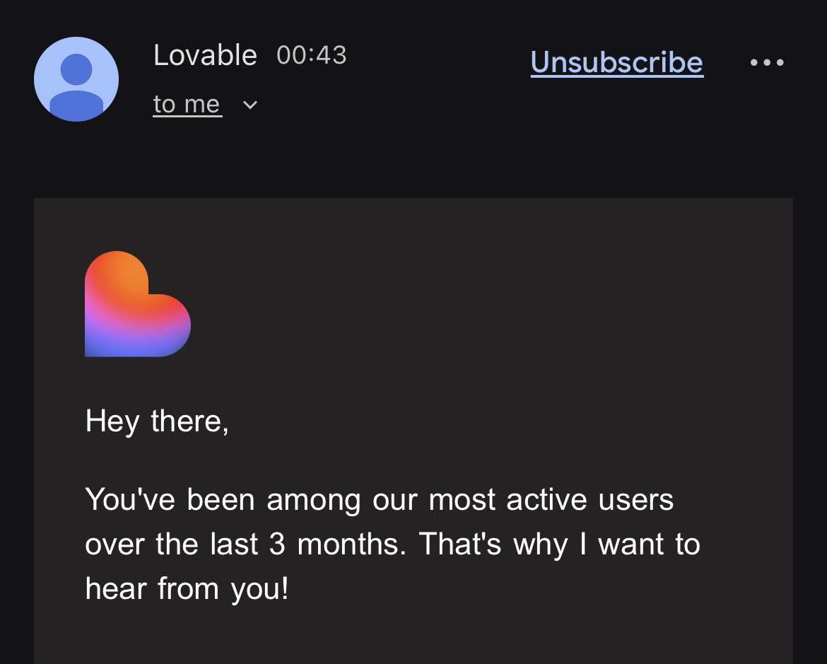 Hey <a href="/Lovable/">Lovable</a> is that true or it’s just to make me feel special?