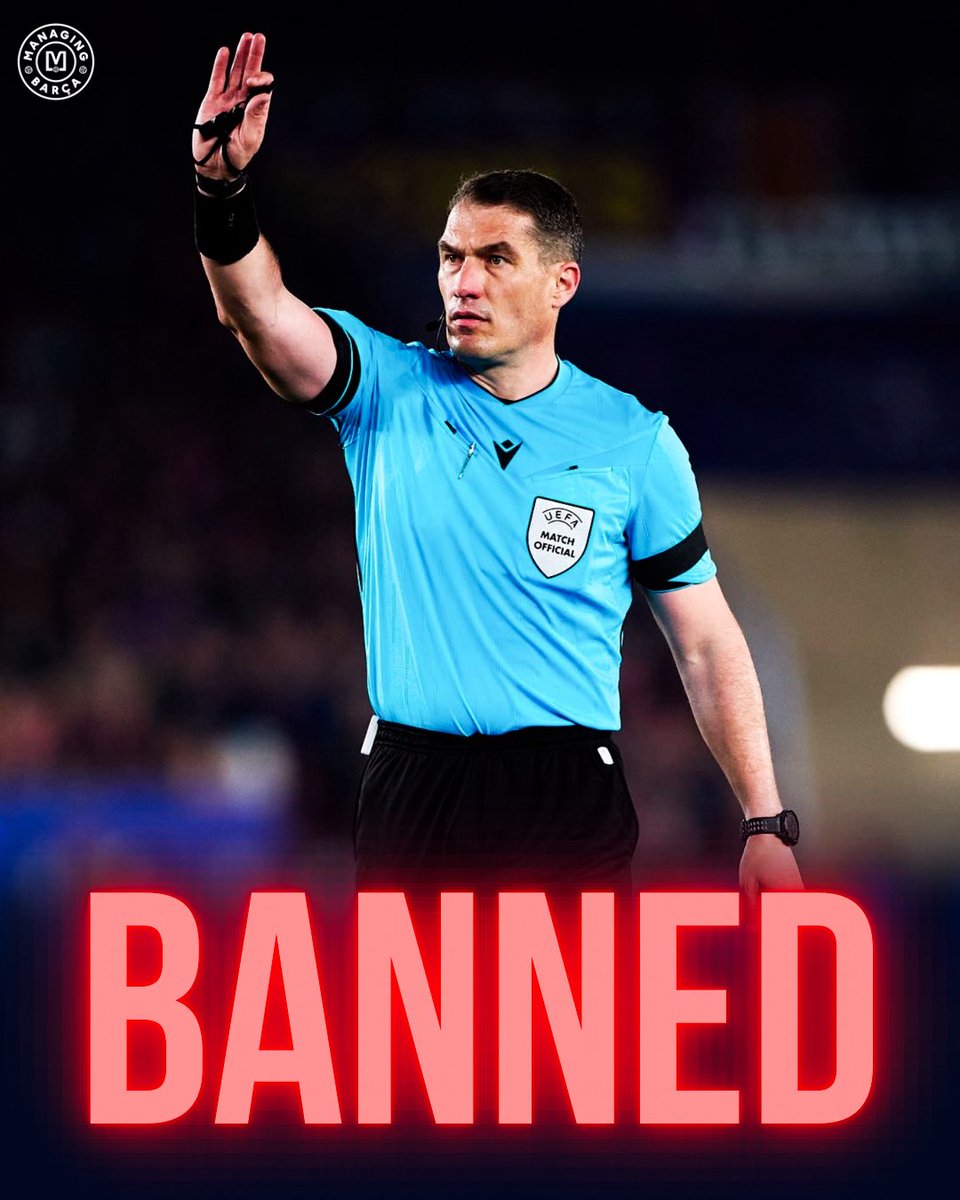 🚨🚨🌕| BREAKING: UEFA may 𝐄𝐗𝐂𝐋𝐔𝐃𝐄 referee István Kovács from all European competitions until the end of the season.

[<a href="/mundodeportivo/">Mundo Deportivo</a>] 🔴🔴⚠️