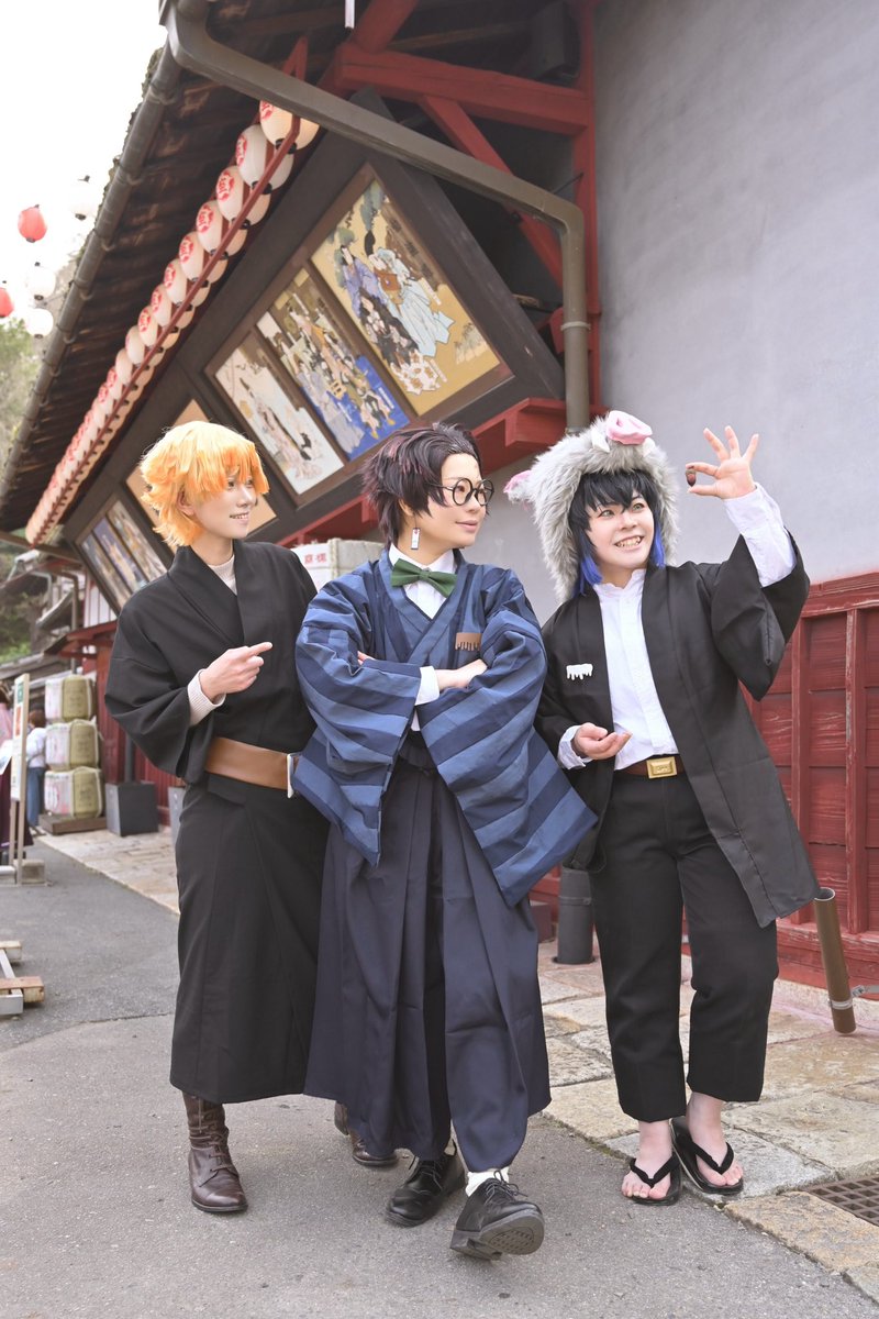 shirosuzaku's tweet photo. 【鬼滅の刃 cos※Qpotコラボ衣装】
🎴たすくさん
⚡️くれはさん
🐗白朱雀
Photo by 砂名さん
#明治村コス
撮影ありがとうございました! https://t.co/wEKJ4eM3d3
