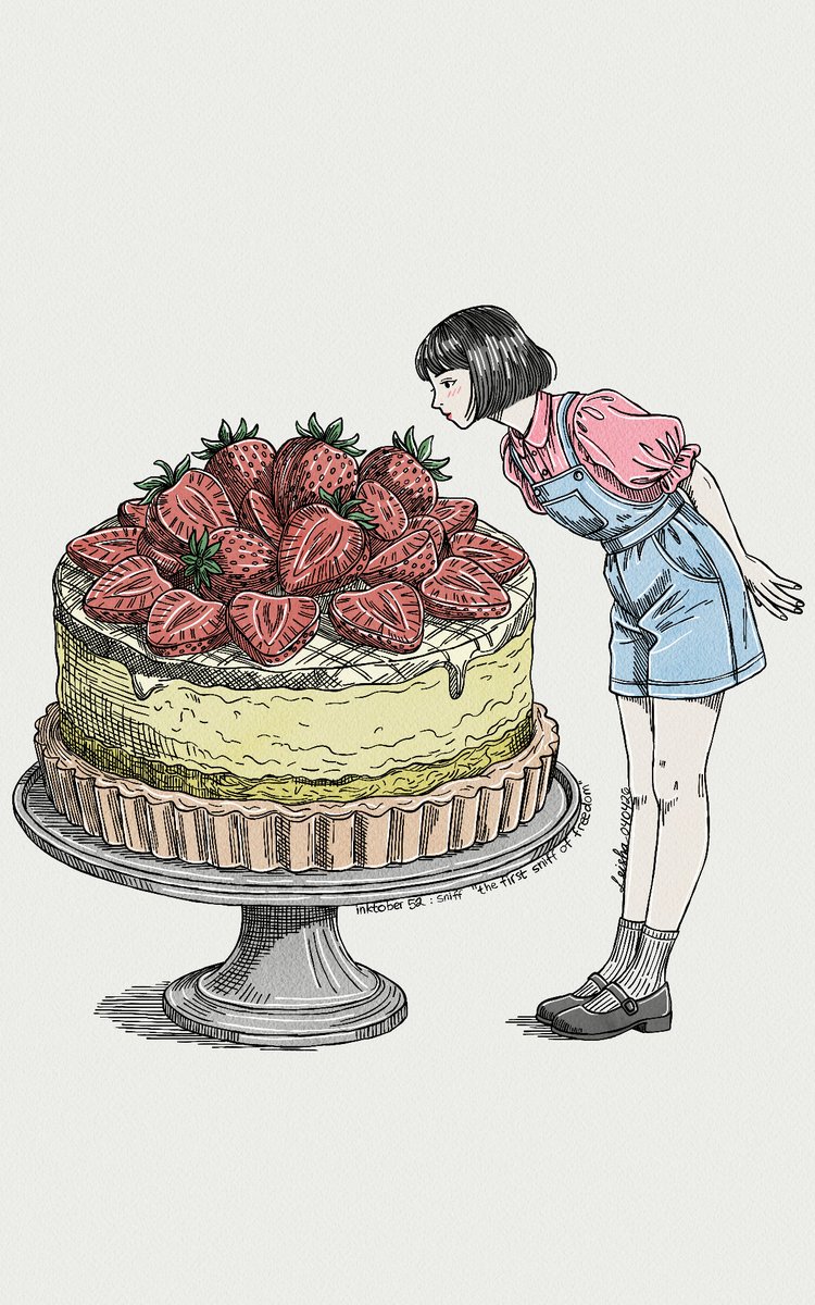 leishahart_'s tweet photo. the first sniff of freedom

lily went too far with dieting and is now rebuilding her health 🥺
smelling her favorite strawberry cheesecake brings comfort and normalcy 🍓🍰✨
having it sometimes is healing, balance over restriction 

#art #artmoots #originalcharacter #ocart https://t.co/TGjMHuXdHP