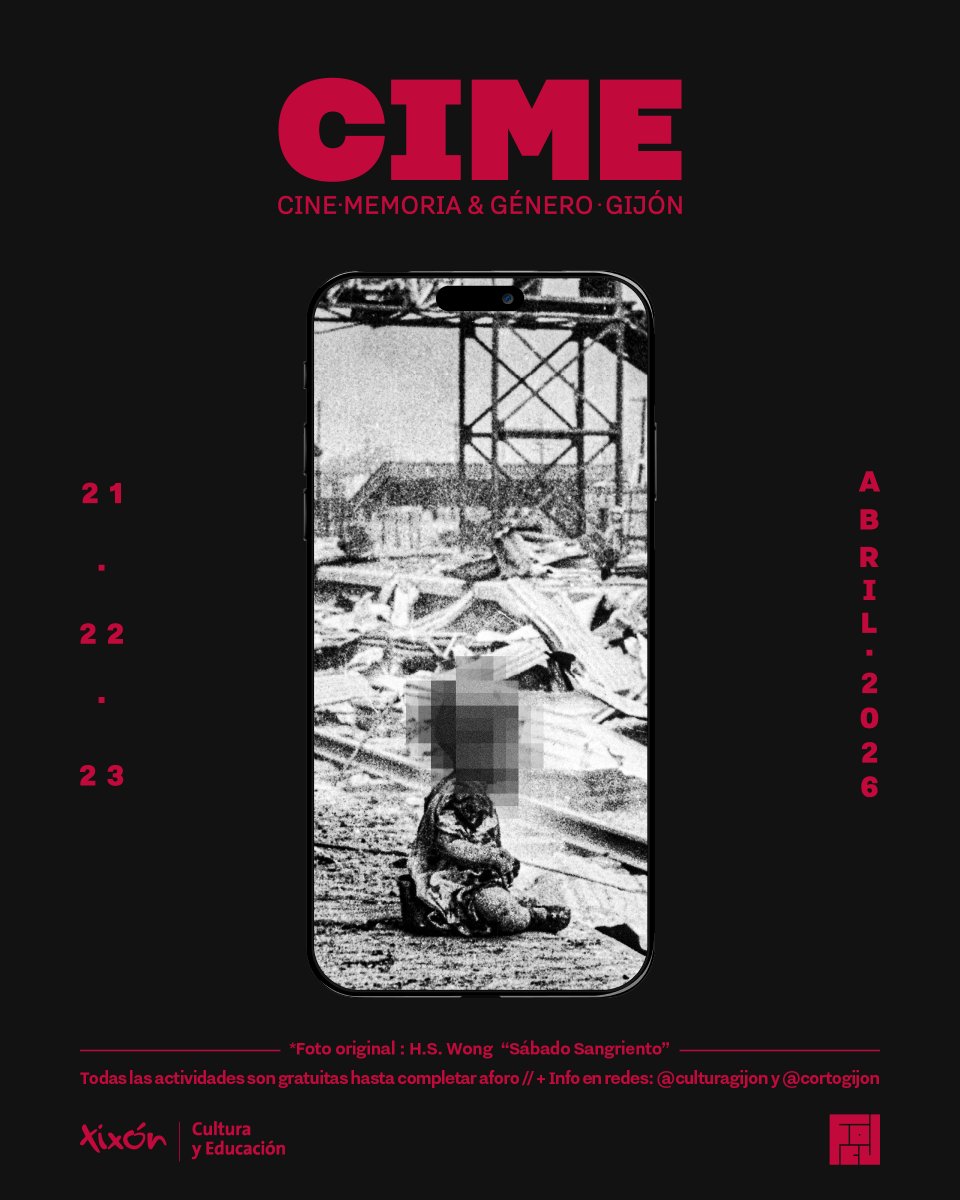 Culturagijon's tweet photo. 🎞️#CIME, el foco sobre las voces silenciadas
Esta mañana se presentó la 2ª edición del Ciclo de #Cine, #Memoria y #Género, CIME.
El cine como espacio de encuentro ciudadano que invita a compartir y dialogar sobre cultura e historia.
🗓️del 21 al 23/4
📍Escuela de Comercio de Gijón https://t.co/ryxq8fVHXr