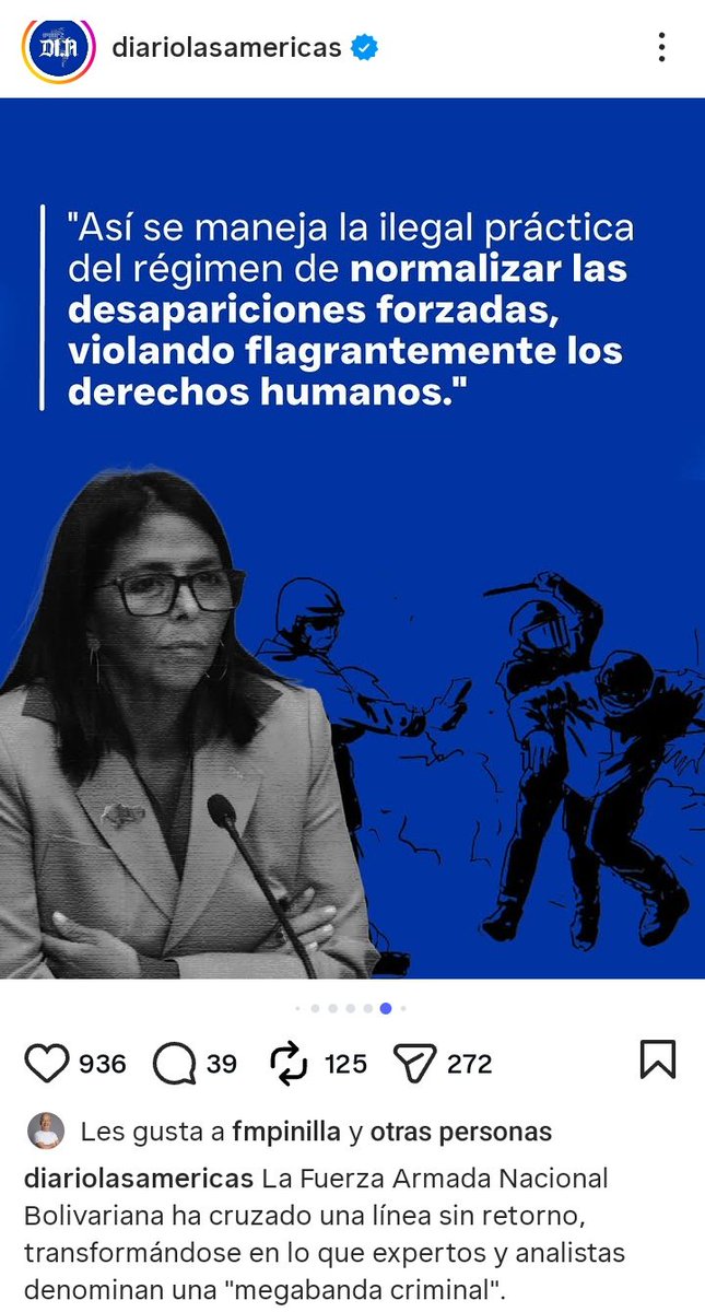 alfa2025_'s tweet image. Según articulo del #DiarioDeLasAméricas "HAY #FOSAS #COMUNES en #CÁRCELES del régimen de @delcyrodriguezv . Aún no se publican OFICIALMENTE los #DESAPARECIDOS"