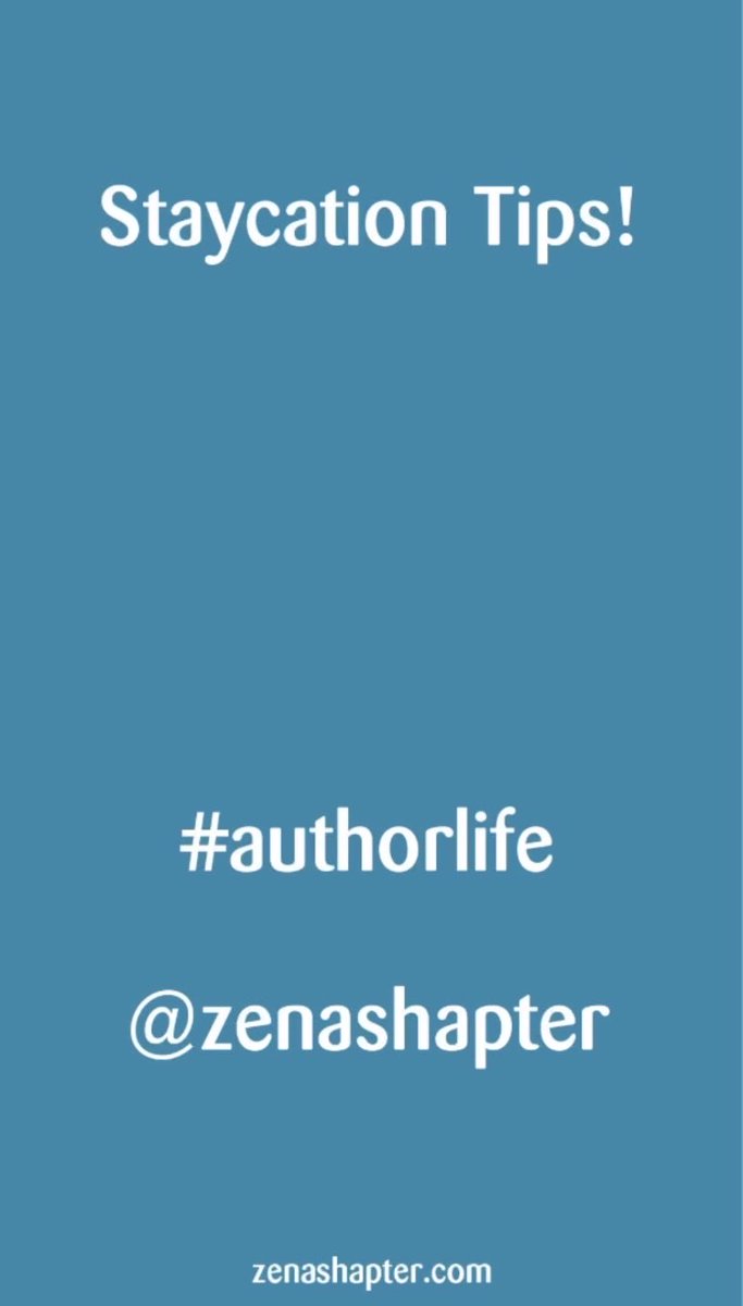 ZenaShapter's tweet image. Planning a #staycation? Here are some author tips that work for anyone who also loves to #workfromhome youtu.be/RzOMIkSjevk?si…