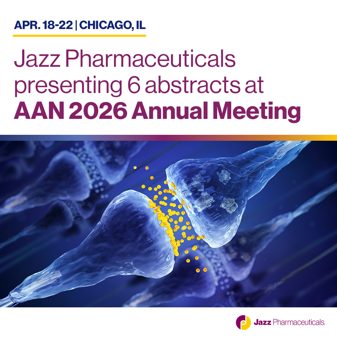 JazzPharma's tweet photo. #News for U.S. media and investors: We’re at the @AANMember Annual Meeting, sharing data reinforcing our commitment to advancing options for people with rare neurological disorders. Learn more about our #AANAM data here: https://t.co/VwxEkq2cTK https://t.co/51hCTfQqzR