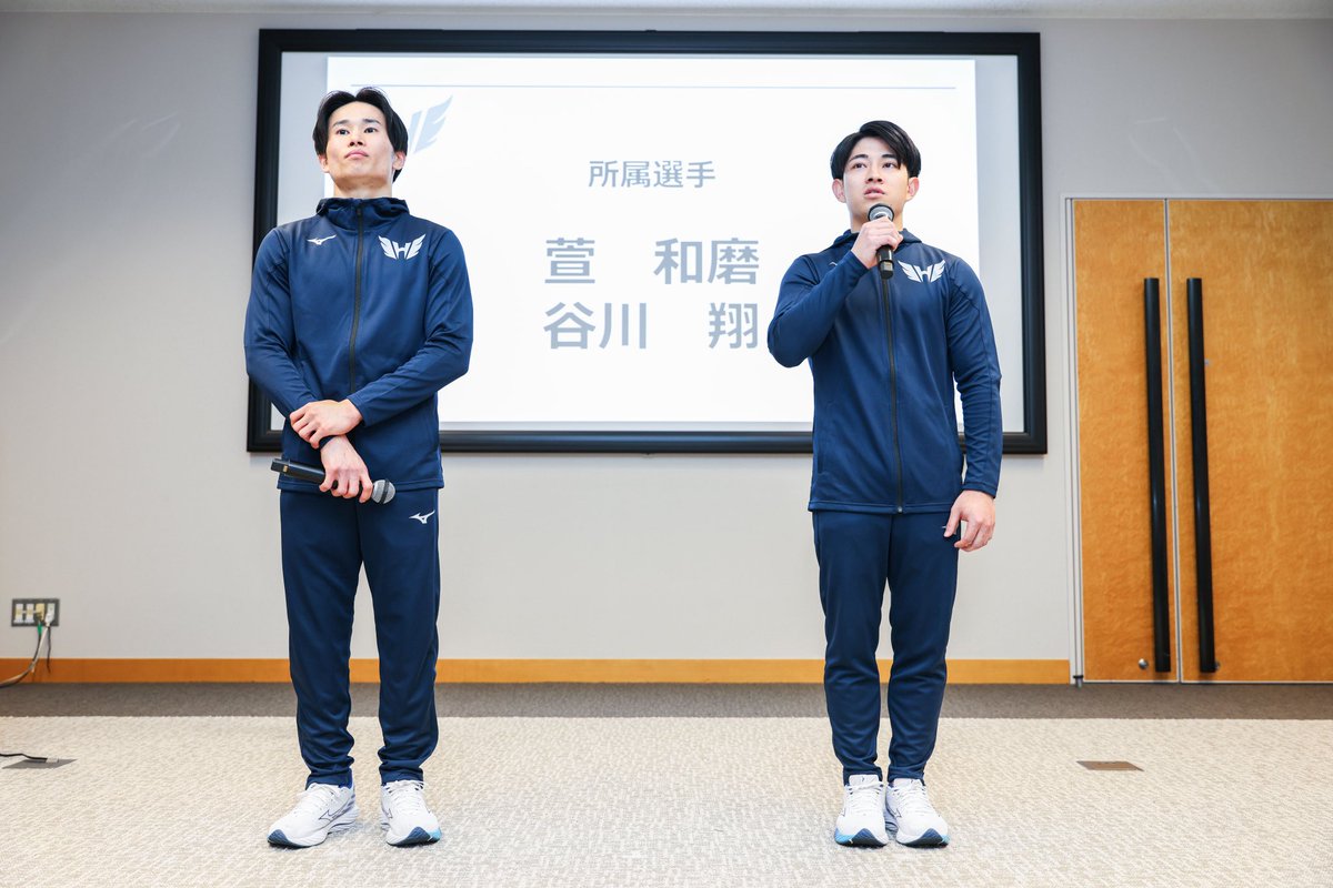 hayabusasc2026's tweet photo. 記者会見ショット📸

来週末はいよいよ全日本個人総合！
初戦、応援よろしくお願いします🔥

#ハヤブサSC #体操 #全日本個人総合 https://t.co/BSKpB6sJ1m