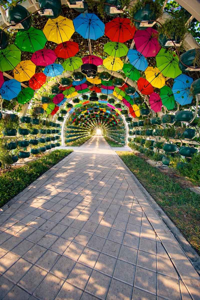 ajith_ofl's tweet photo. Walking through a tunnel of colors 🌈✨
Nature, creativity, and beauty all in one perfect view.
Every step feels brighter here.
#doha #streetphoto #TravelGoals #beautiful #portrait https://t.co/03AN2ssiO1