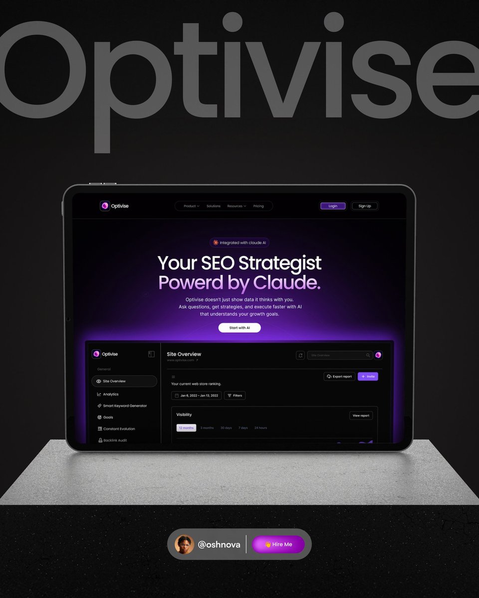 _DavidOsh's tweet image. It’s not your UI… it’s your thinking.

Deep in the process of building Optivise, breaking flows, fixing them, figuring out what actually works.

Less aesthetics. More intention.

#BuildInPublic #UXDesign #ProductDesign #AIinDesign #Optivise
