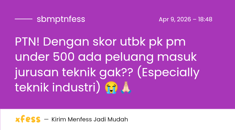 sbmptnfess's tweet image. PTN! Tolong notice sender 😭🙏🏻