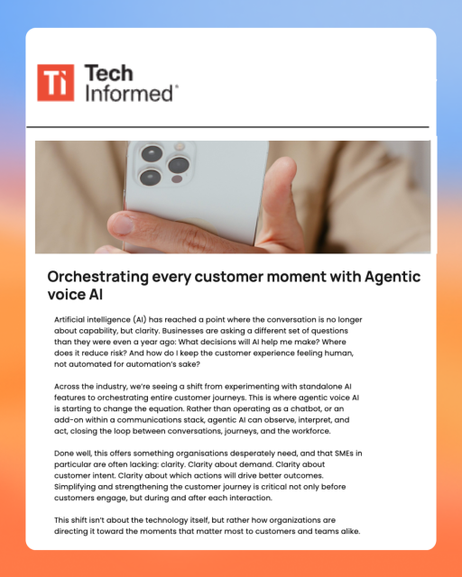 hightech_com's tweet photo. The AI conversation is shifting from what it can do to how businesses can apply it with clarity and purpose. As companies move beyond pilots and start orchestrating entire customer journeys with AI, visibility into customer demand and intent becomes... https://t.co/qJzldErZJ4 https://t.co/dOoGGSLIpP