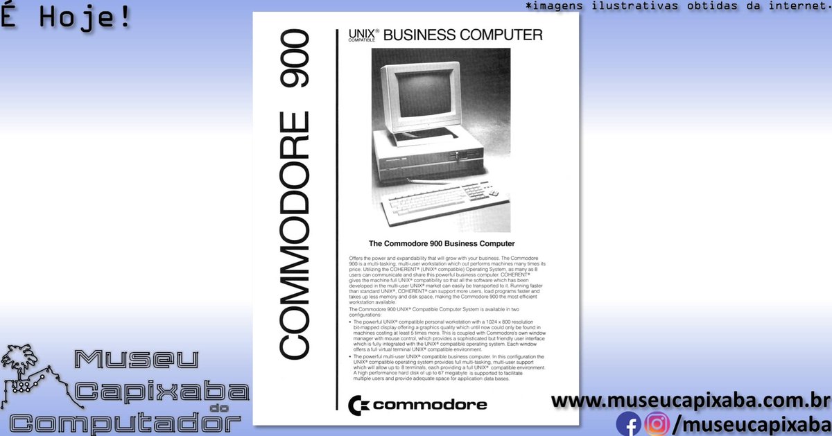 museucapixaba's tweet photo. É hoje! O microcomputador Commodore 900 Z-8000 de 1984.

+em https://t.co/quMPdOEdqE

#MuseuCapixaba #mcc #éhoje #museu #ES #OnThisDay #Tecnologia #CommodoreInternational #CBM #CBM900 #Commodore900 #CommodoreZ8000 #CommodoreZMachine #Coherent #Zilog #Z8000 #ZilogZ8070 #Commodore https://t.co/SwVcfIuTFe