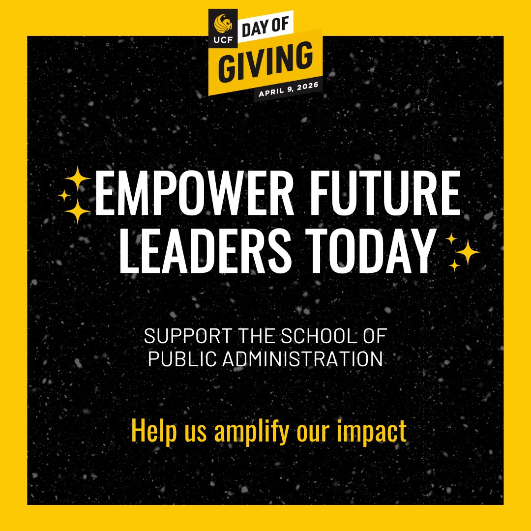 spaucf's tweet photo. #UCFDayofGiving is here! Help us empower the next generation of public service &amp; nonprofit leaders — every gift makes a difference. Give today! 👇

https://t.co/yqyZk2Zryi https://t.co/EYvbbESVF3