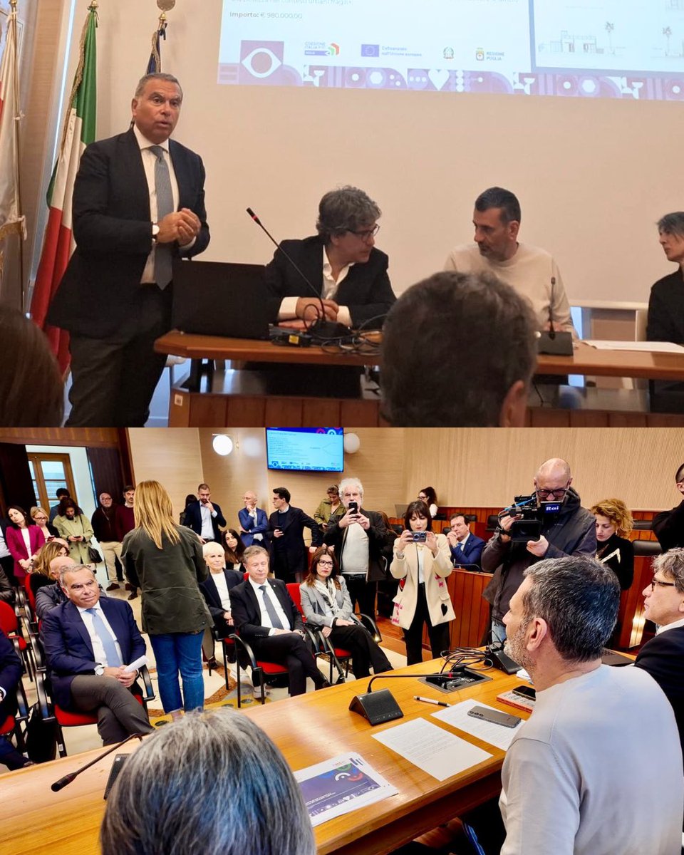 Ieri ho partecipato alla presentazione della graduatoria dell’Avviso regionale Puglia Beni Comuni, promosso dalla Regione Puglia nell’ambito della Programmazione 2021–2027, alla presenza del Presidente Antonio Decaro e dell’Assessora Silvia Miglietta.

➡️ facebook.com/share/p/1E4DnS…