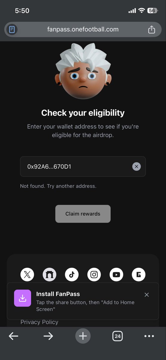 sbappy624's tweet photo. @ofc_the_club @ofc_the_club 

"I don't understand why I wasn't eligible. Even though I was active in both Season 1 and Season 2 and claimed my registration badge, I still didn't make the list. Honestly, I'm feeling really frustrated and disappointed." https://t.co/FSddE2TE4a
