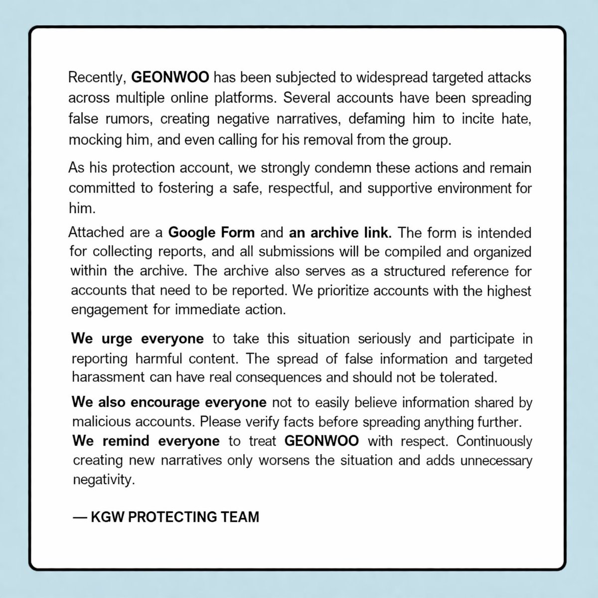 KGW PROTECTING TEAM tweet media