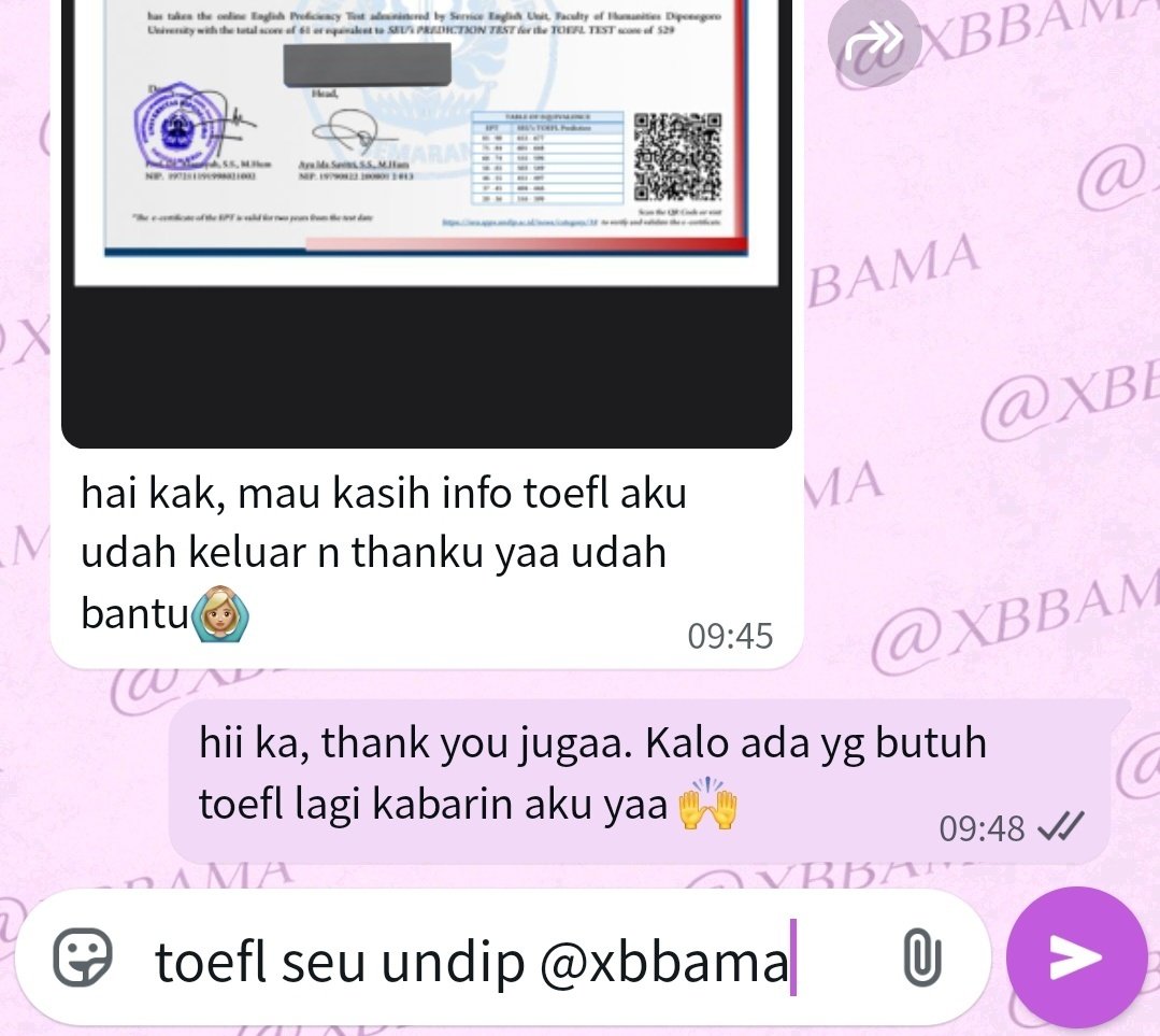 zaaa | TOEFL SEU UNDIP tweet media
