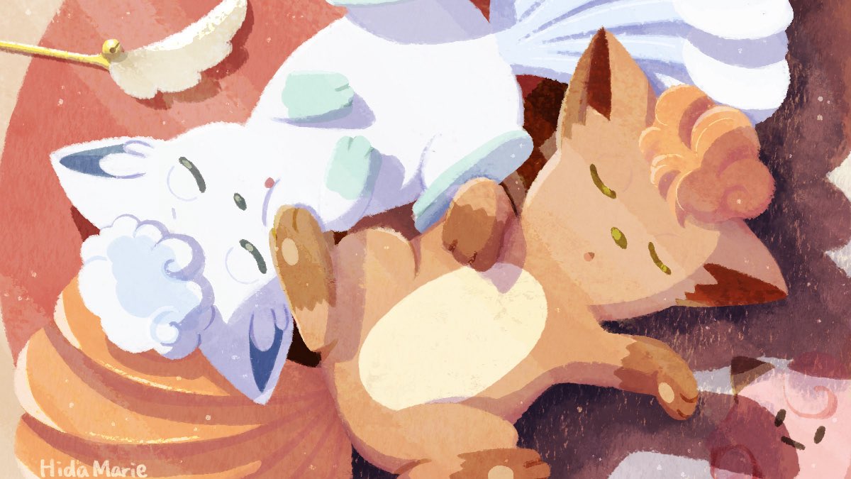 たくさんあそんだ寝💤

#狐ポケモンの日