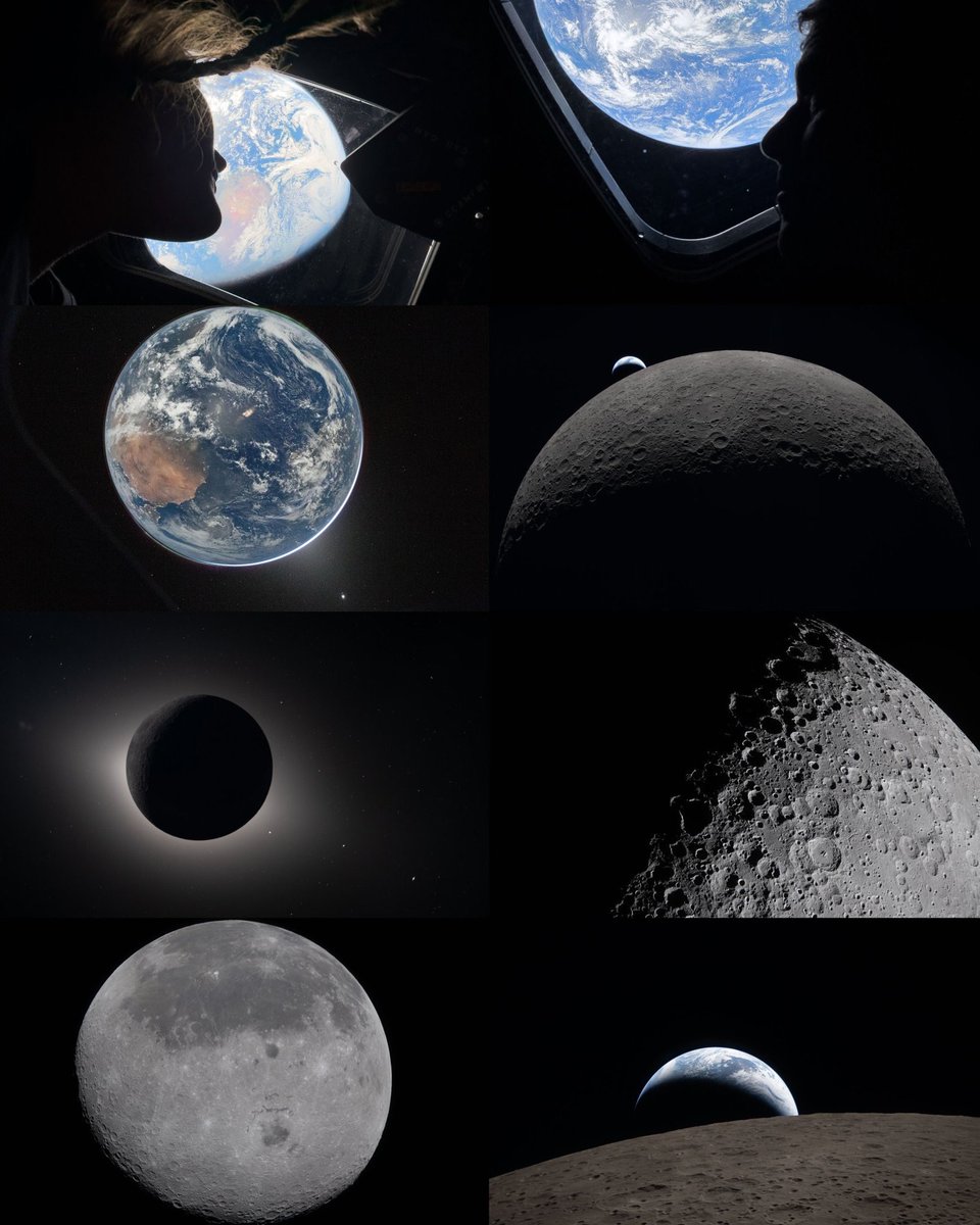 TheEarthlyView's tweet photo. Thank you, #ArtemisII, for showing us the way back to the Moon! 🌕🚀
You’ve set records, inspired millions, and proved that humanity is ready for the stars again. Welcome home, heroes! 🌊🛰️ The Artemis Generation is here. 🌍✨
#NASA #Orion #MoonBound #EarthlyView https://t.co/q9a059um10