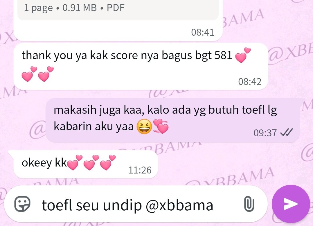 zaaa | TOEFL SEU UNDIP tweet media