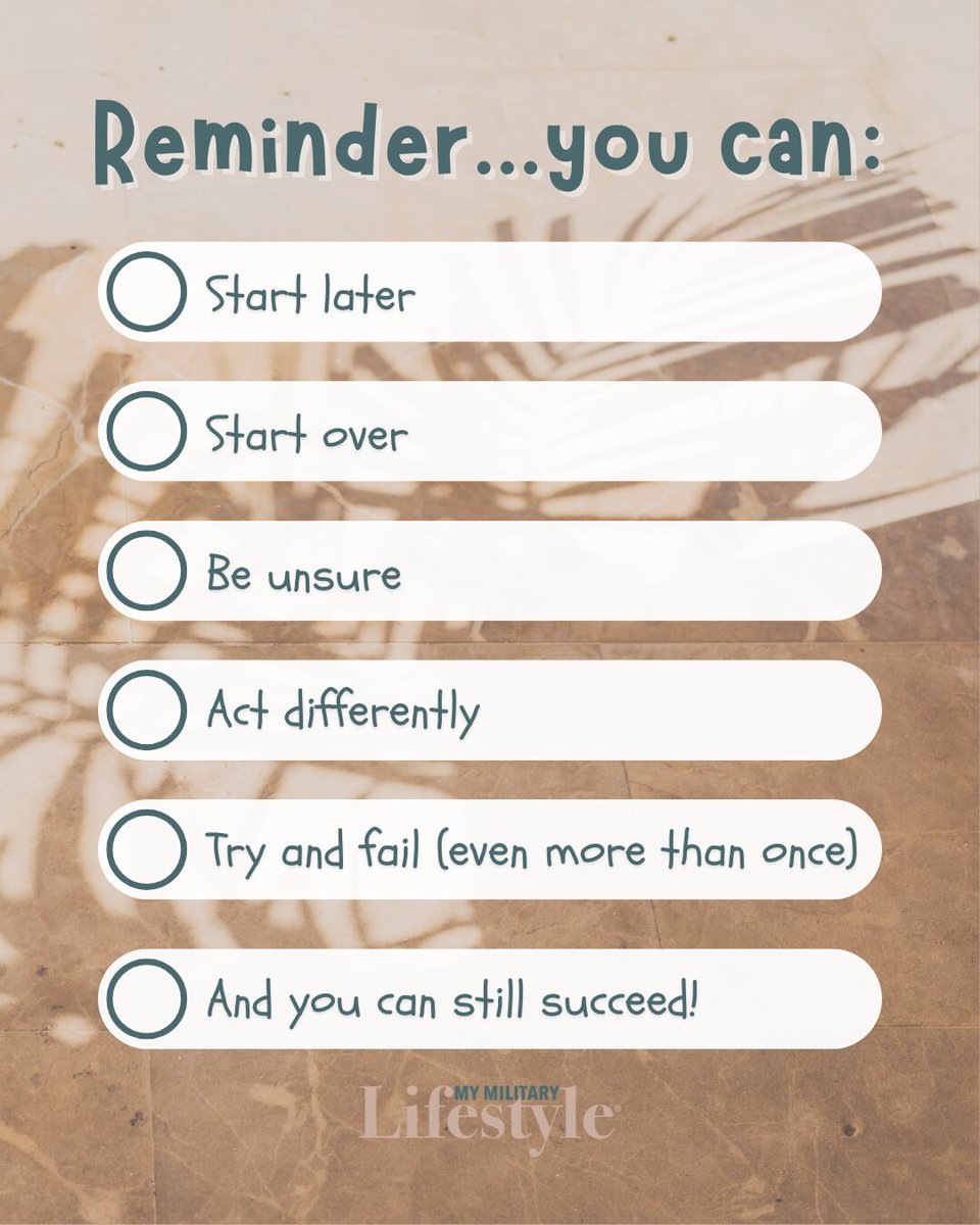 MyMilLifestyle's tweet image. THIS!

#mymilitarylifestyle #startingover #youvegotthis