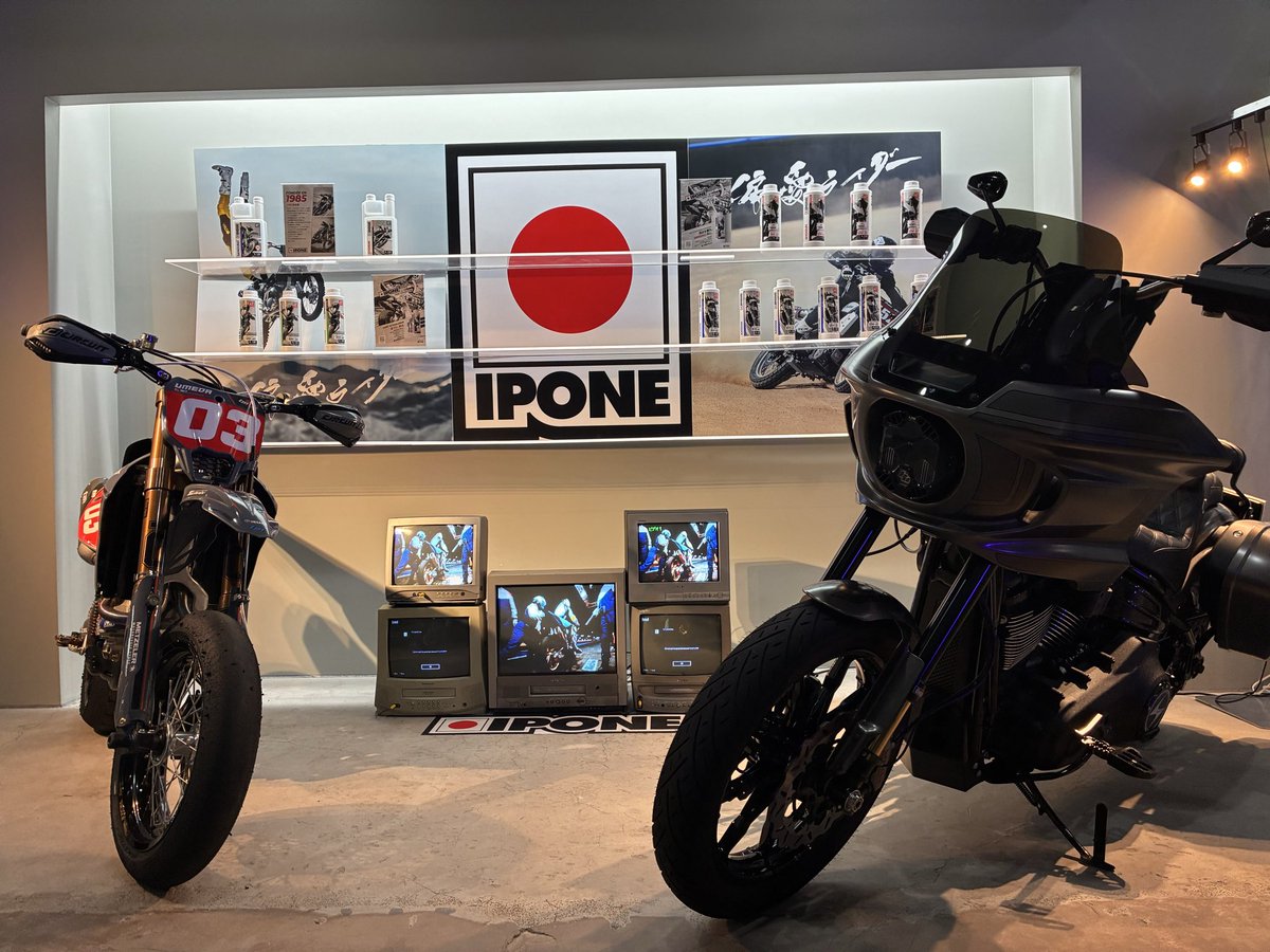 MotorFanweb's tweet photo. フランスのバイク用オイルブランド『IPONE（イポン）』の日本ローンチイベントの取材に来ました。
#IPONE https://t.co/CUyqGSLrHW