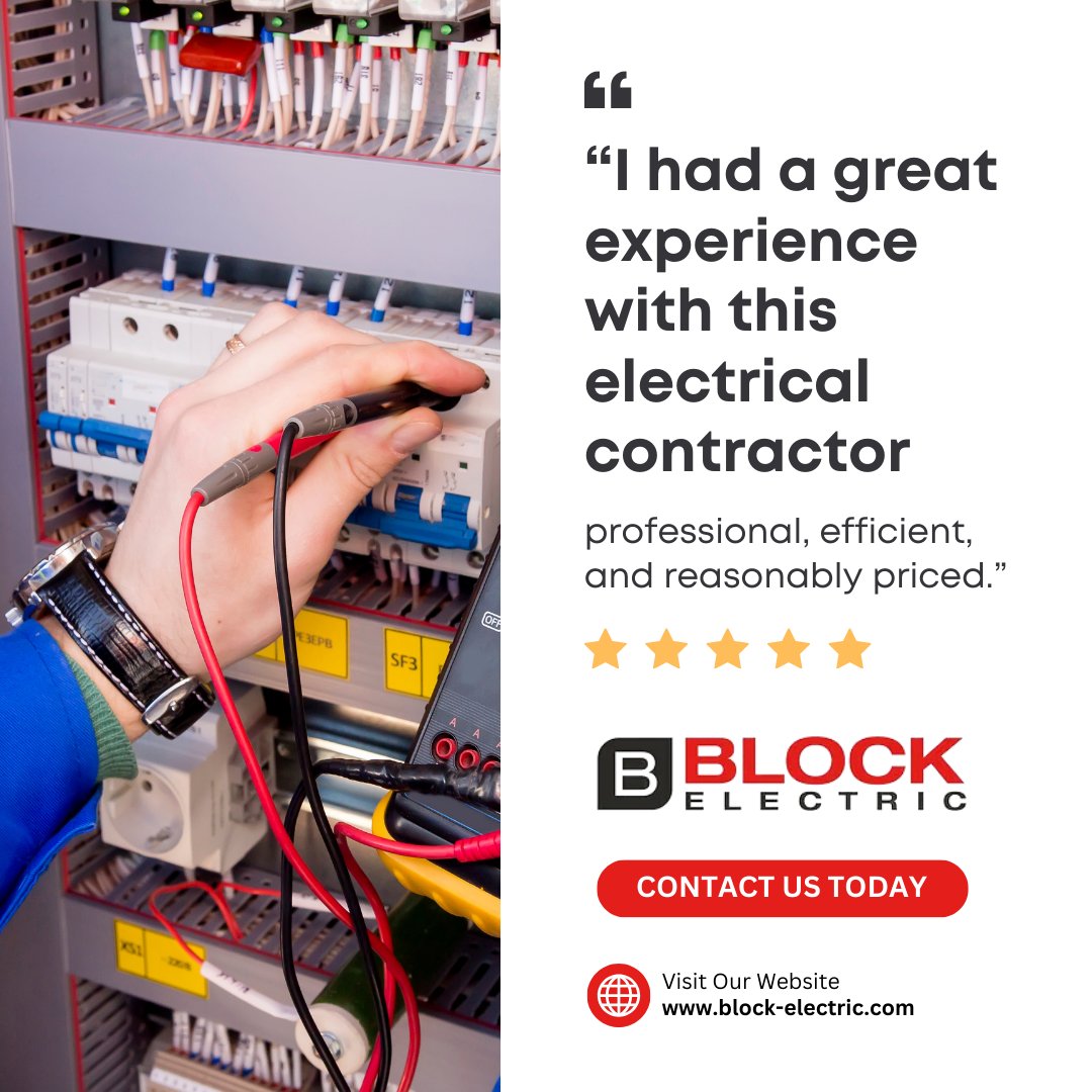 block_electric's tweet photo. Block Electric takes pride in delivering dependable workmanship and transparent service for every commercial project we handle. 

Learn more at https://t.co/mub5nMjrr0

#ClientTestimonial #TrustedElectrician #CommercialElectrical #DenverBusinesses #BlockElectric https://t.co/m7eaxmQjs7