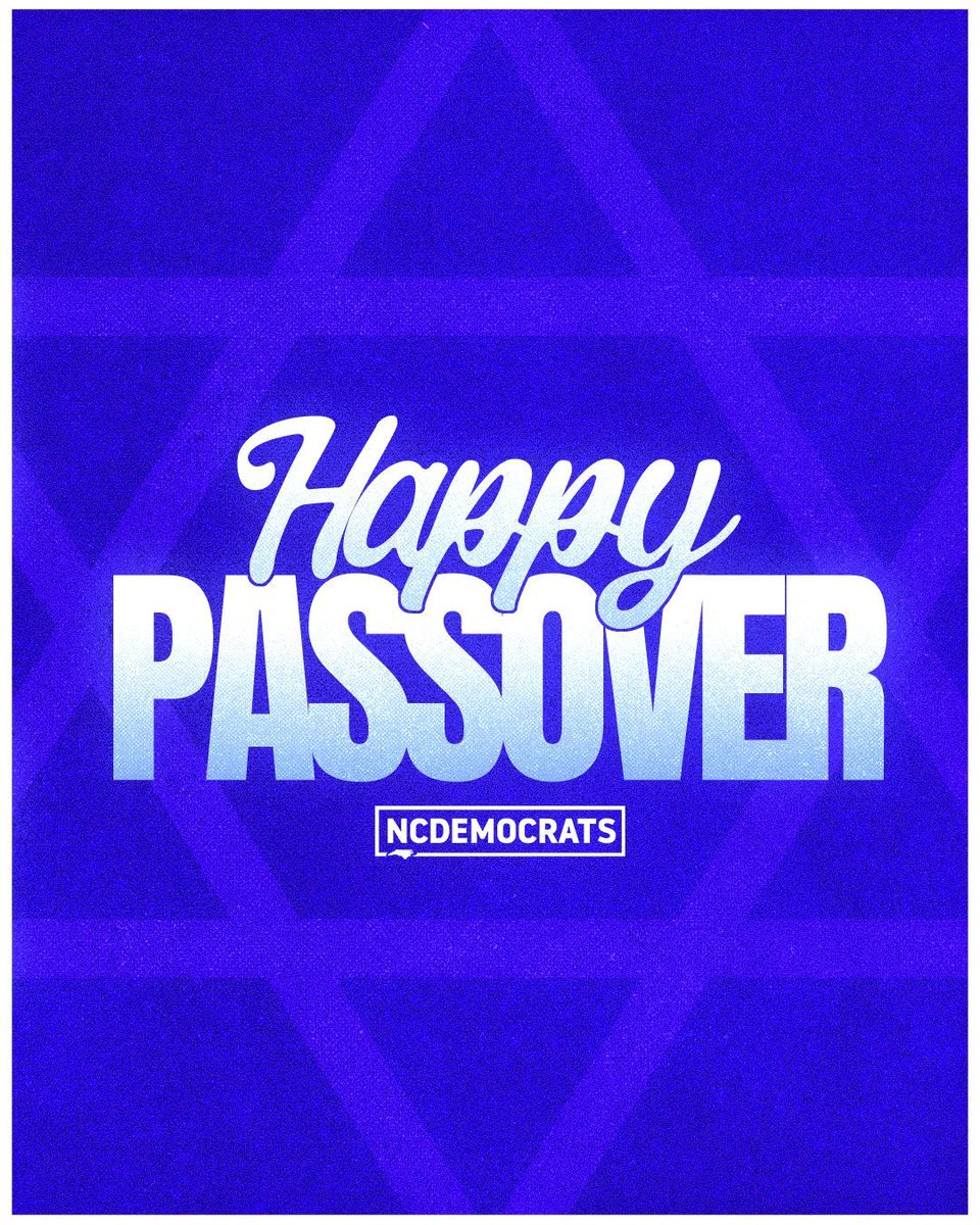 NCDemParty's tweet image. Chag Pesach Sameach! Wishing a joyous and meaningful Passover to all who celebrate.