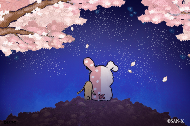 夜風に　溶ける　春の　香りに
そっと　手を　振り　囁く　またね