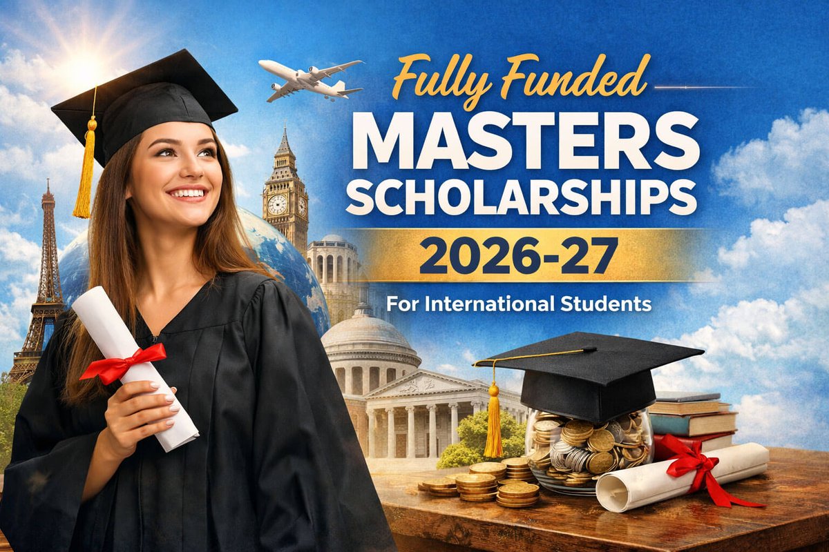 AFscholarships's tweet image. Top 10 Fully Funded Masters Scholarships for #InternationalStudents in 2026‑27 are now open! 🎓📢 Covering tuition, living stipend &amp;amp; more ➡️

abroadfreescholarships.com/top-10-fully-f…

#Scholarships #StudyAbroad #Education #Masters2026 #FullyFunded