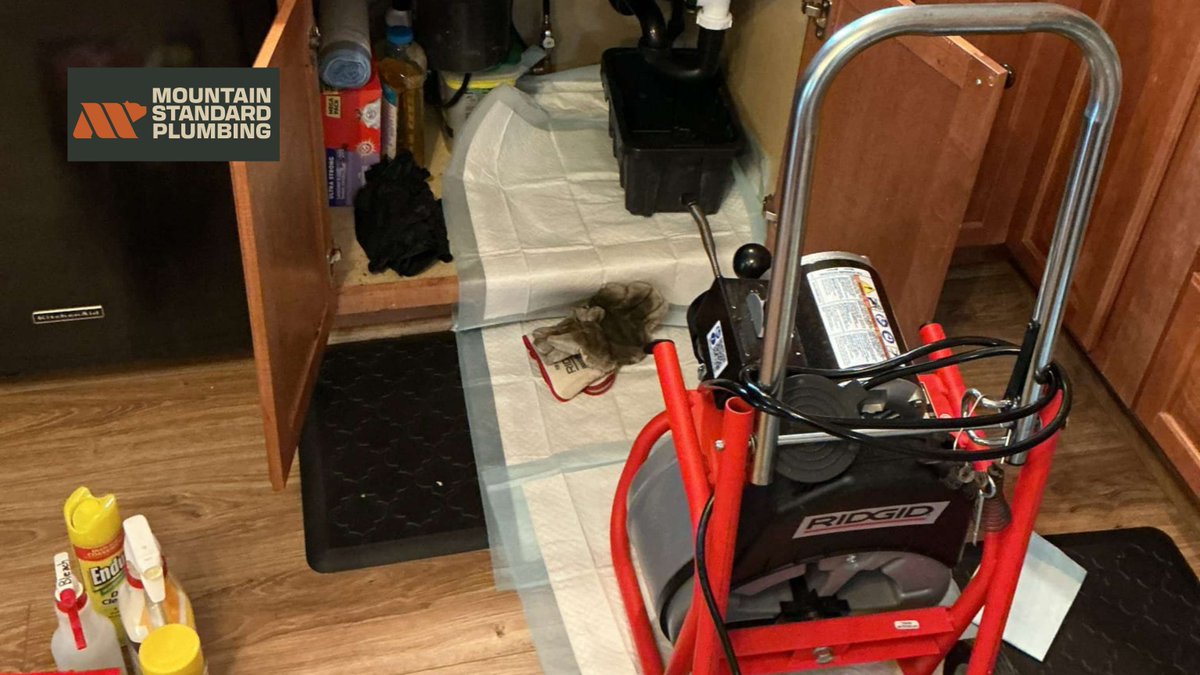 mountplumb's tweet photo. When we show up to clear a drain, we treat your home like it's our own - everything protected before the work starts. https://t.co/jc35XZ9gOQ