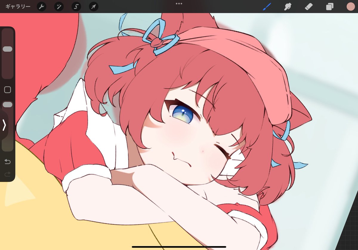 かるびさん描いてるよ！
#イラスト