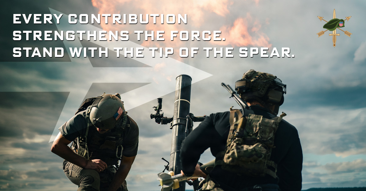GreenBeretFound's tweet image. During these uncertain times, the weight of that commitment is felt now more than ever. Stand with the Regiment today. 

Donate Now: bit.ly/TipoftheSpearG… 

#GBF #StrongerTogether #TipoftheSpear #StandingWithTheRegiment