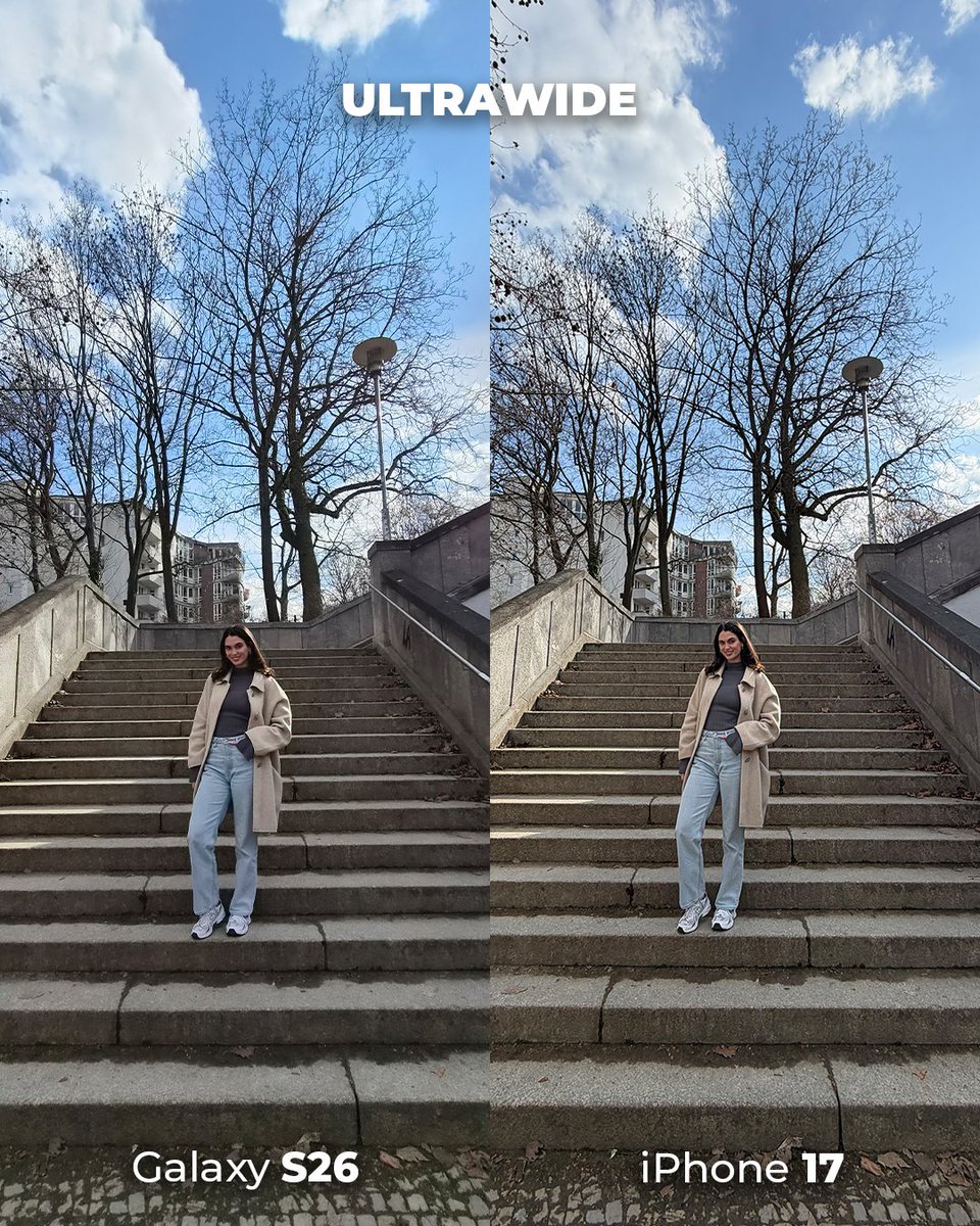 versus_com's tweet image. Samsung Galaxy S26 vs iPhone 17: Camera Battle 📸
Comparing detail, color, and low-light performance:
who wins this year?

#GalaxyS26 #iPhone17 #shotoniphone
#samsungphotography #cameratest