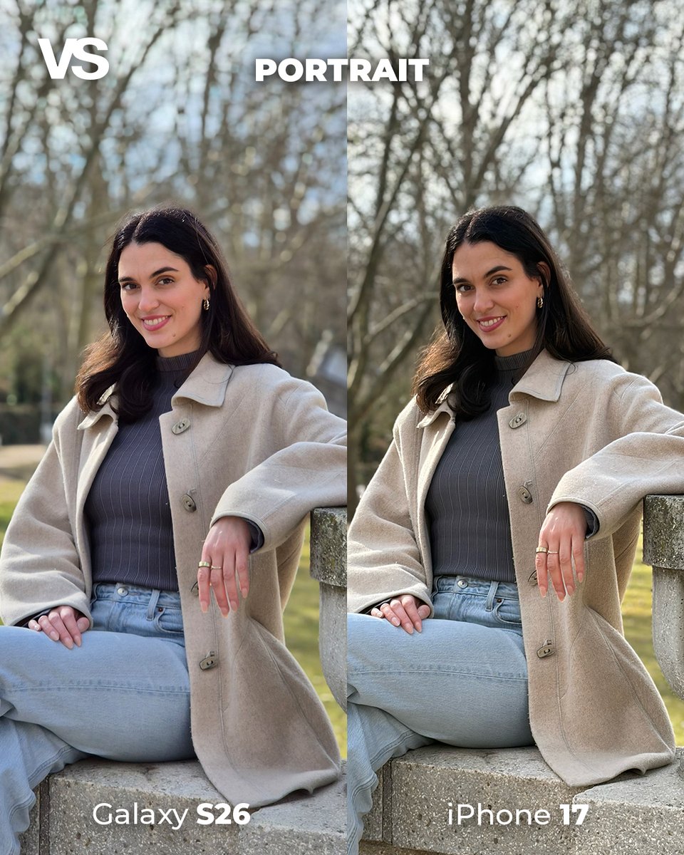 versus_com's tweet image. Samsung Galaxy S26 vs iPhone 17: Camera Battle 📸
Comparing detail, color, and low-light performance:
who wins this year?

#GalaxyS26 #iPhone17 #shotoniphone
#samsungphotography #cameratest