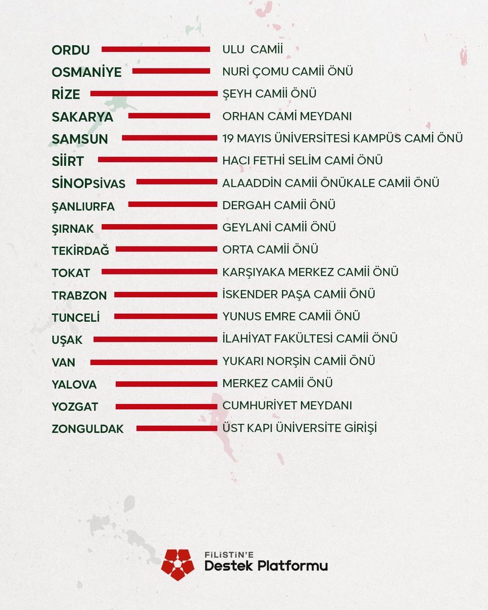 Filistin’e Destek Platformu tweet media