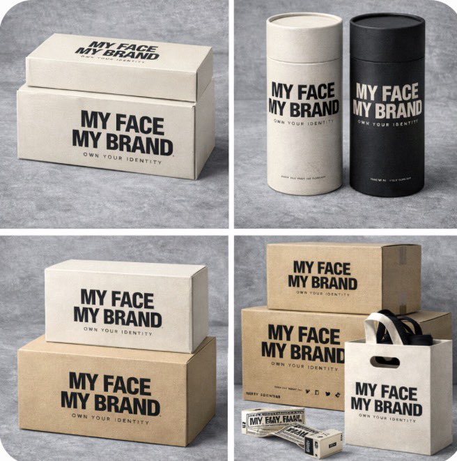 DrLubie's tweet photo. Idea for brands that ship products:
You send an order to one customer.
But that moment can reach hundreds more.

MY FACE MY BRAND

Packaging designed to: • make people want to open it • get shared on social • increase perceived value
People don’t share boxes. They share what’s inside.

One order can be more than one sale.