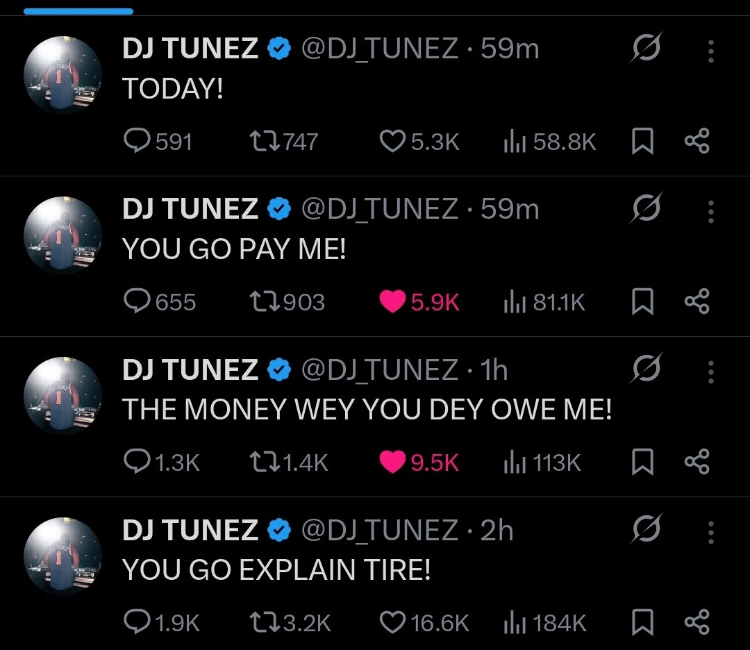evansplux's tweet photo. @DJ_TUNEZ  who dey owe Obafia go pay e debt https://t.co/WPHJhp5Kn2