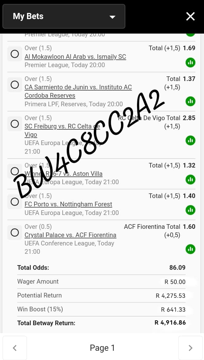 AsariahEmpty's tweet photo. BW4C8CC2A2
Total goals 🔥 
Follow 🔥🔥🔌 
Stake high ✅✅ https://t.co/xZuEij9k6Y