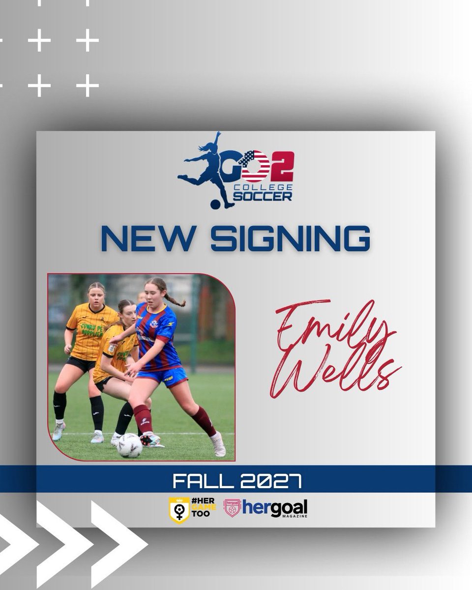 ✍️ 𝙉𝙚𝙬 𝙎𝙞𝙜𝙣𝙞𝙣𝙜 🇺🇸

We are delighted to welcome centre forward Emily Wells🇬🇧 to our class of 2027. Emily is a clinical forward with a real eye for a goal. A player who has the quality to run in behind the defence but she also has the strength to hold the ball up as well.