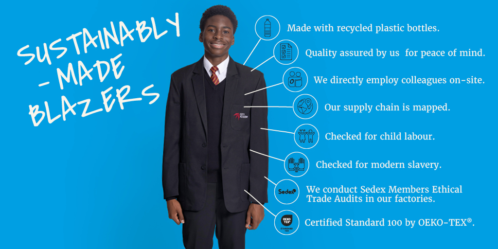 Oneand_All's tweet photo. There's an important story behind every One+All blazer.
As a B Corp, we strive to improve our social impact, so everyone can feel good about our clothing. The difference is the story behind every One+All garment.
 #sustainability #ethicalschoolwear #schoolblazers #bcorp https://t.co/yFnhjz20TI