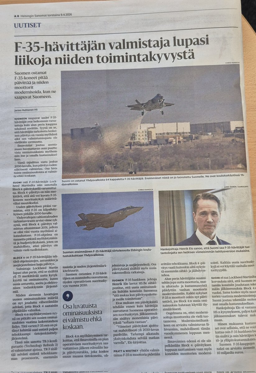 AGardberg's tweet image. I told you so 🤔 @vegarus
#F35 #HX