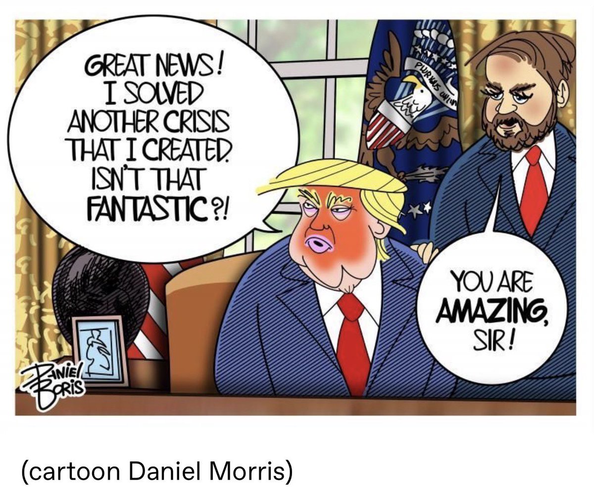 It's really amazing that a president can fuck up the entire global economy and start a war and be so old he won't have to live in the future his created.