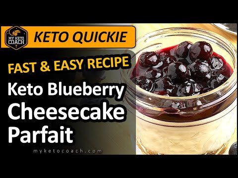 KETO QUICKIE VIDEO | Delicious Blueberry Cheesecake Parfait | Quick Keto Dessert youtu.be/ipGf_F-9_zw  #howto #keto #recipe #video #dessert