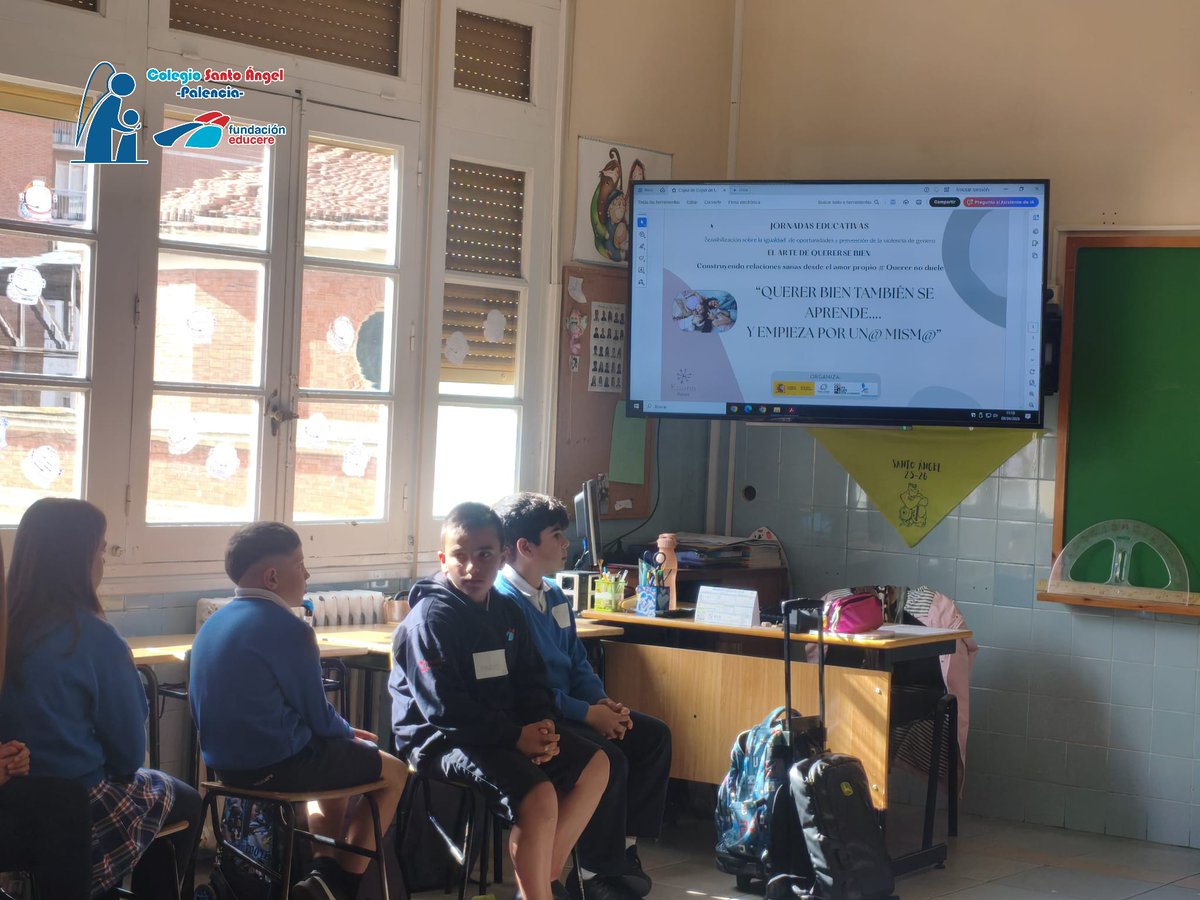 SantoAngelPal's tweet photo. Ayer,5⁰EPO disfrutó de una interesante jornada educativa sobre "El arte de quererse bien" donde Gabriela López trabajó con ellos diferentes técnicas emocionales.Una mañana muy agradable e interesante gracias al @PalenciaAyto y a @kosmoraices #santoángelpalencia #somoseducere https://t.co/usrDZECaVd