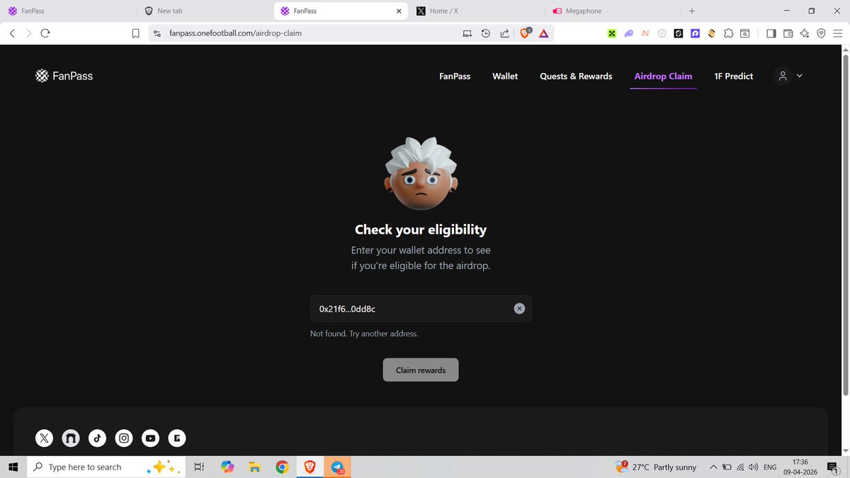 5xBTC's tweet photo. why i am not eligible any explain team @ofc_the_club My rank only 1.7k i collect 48k balls and i mint OFC nft also registration badge. i hope team will recheck this again. https://t.co/wEissGLmtX