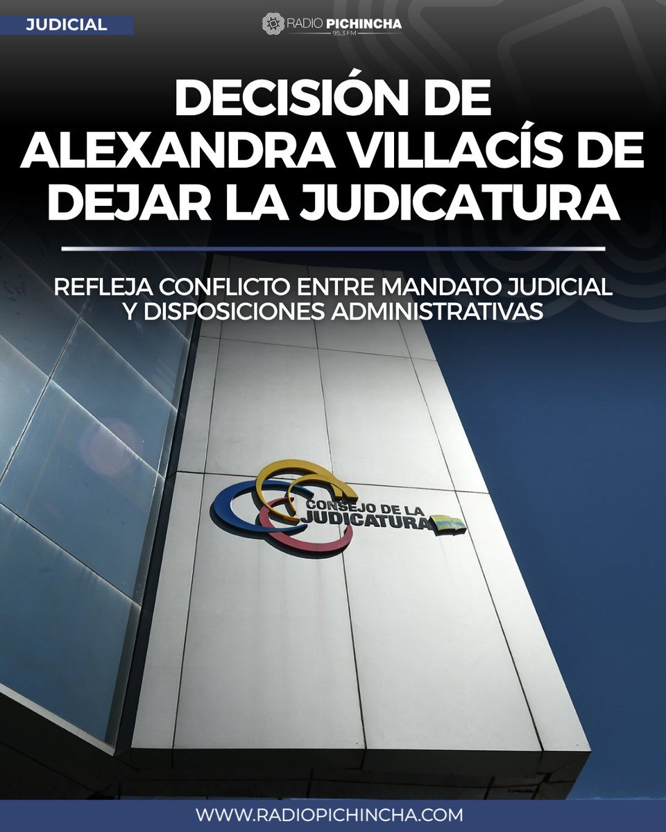 ⚖️#Judicial | La ahora exvocal de la Judicatura no es la única que se ha visto envuelta en un caso en el que la parte accionada incumple una orden de la autoridad competente.
#LaRadioDeLasNoticias
Los detalles⤵️
radiopichincha.com/decision-alexa…