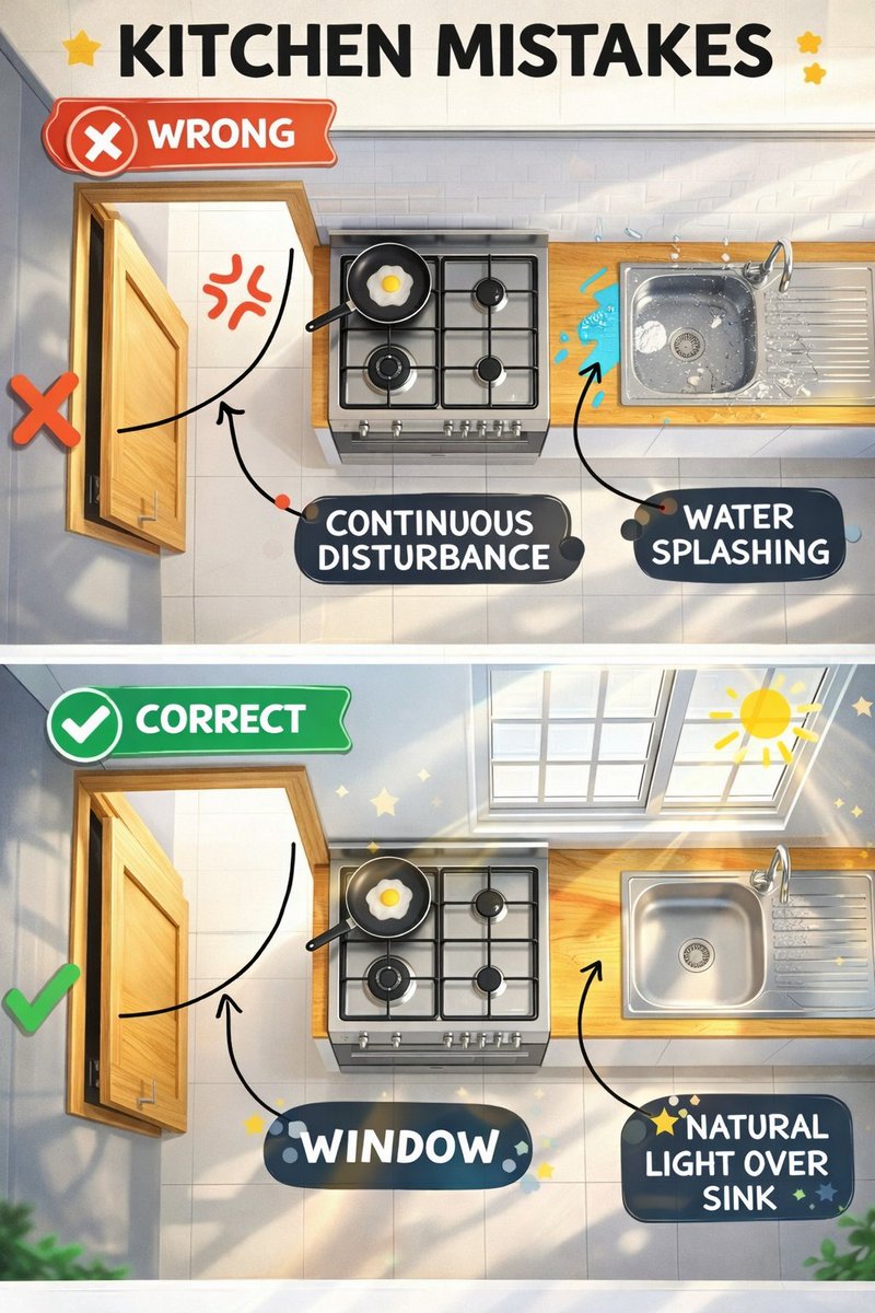 anuraga03130445's tweet image. Your kitchen, your workflow 👌✨

A perfectly planned ergonomic layout means less stress &amp;amp; more joy while cooking 🍲💛
Divide your space into smart zones and watch the magic happen 🪄
.
.
.
#kitchenhacks #ergonomicdesign #smartliving #kitcheninspo #modernkitchen