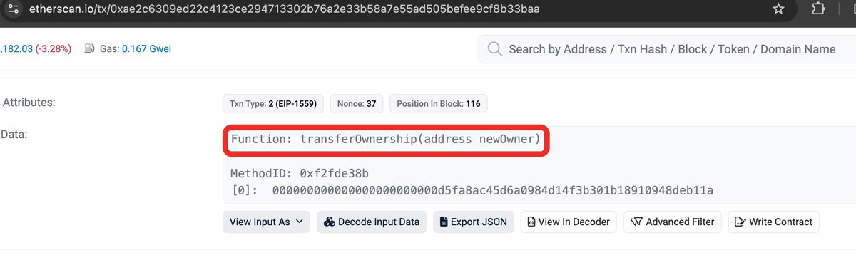 peckshield's tweet image. Hi  @AethirCloud @AethirEco, you may want to take a look at your AethirOFTAdapter

The stolen funds are currently held in the following address:  bscscan.com/address/0xd5fa…