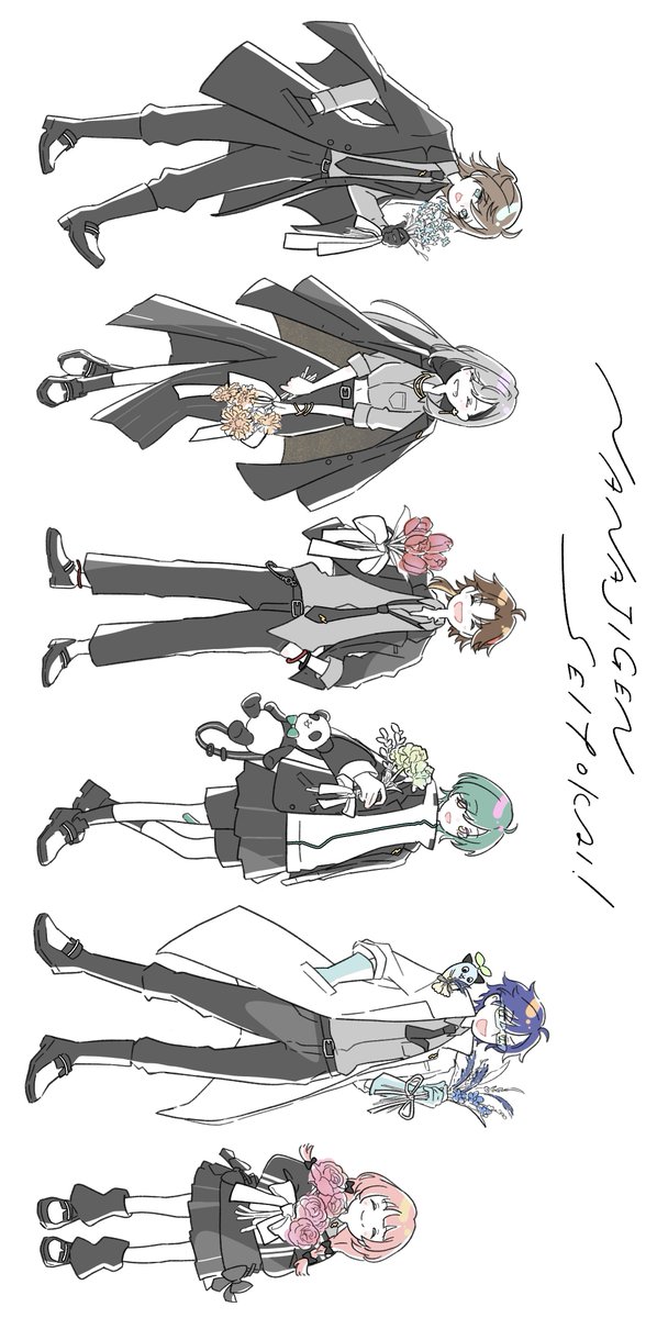 #にじそうさく11 にて、お花と生徒会さんがテーマのアクスタやステッカーを頒布します！🌷

※タップ&amp;横画面推奨