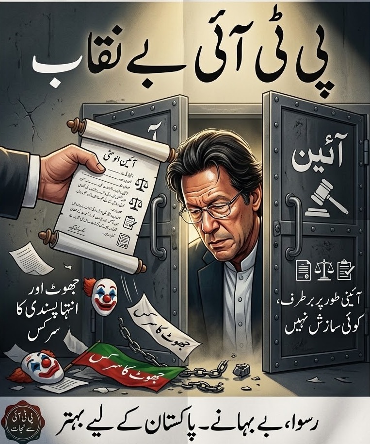 ZimalAfridi_'s tweet photo. PTI is no longer a political party.
It is a pathetic circus of lies, delusions, selective amnesia, emotional blackmail and endless victim complex.
You were removed through the exact democratic process written in the Constitution you claim to love.
#Ceasefire
#9thAprilReality https://t.co/cOUlyZU3dX